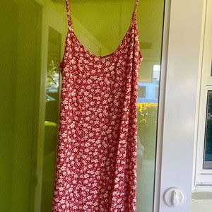 Reformation Floral Sundress W/ side slit
